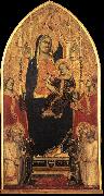 GADDI, Taddeo Madonna and Child Enthroned with Angels and Saints sd France oil painting reproduction